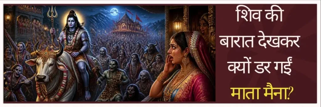 शिव की बारात देखकर क्यों डर गईं माता मैना?